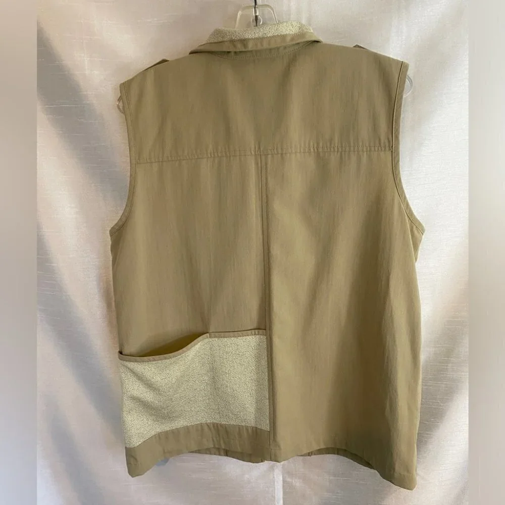 Vintage Beige Travel Wear by Glensport Hiking  Vest Ladies 14 - Picture 12 of 15
